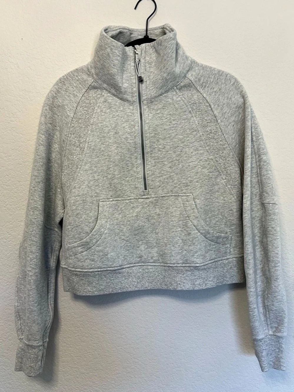 Lululemon Scuba Oversized Funnel-Neck Half Zip Gray XS/S
